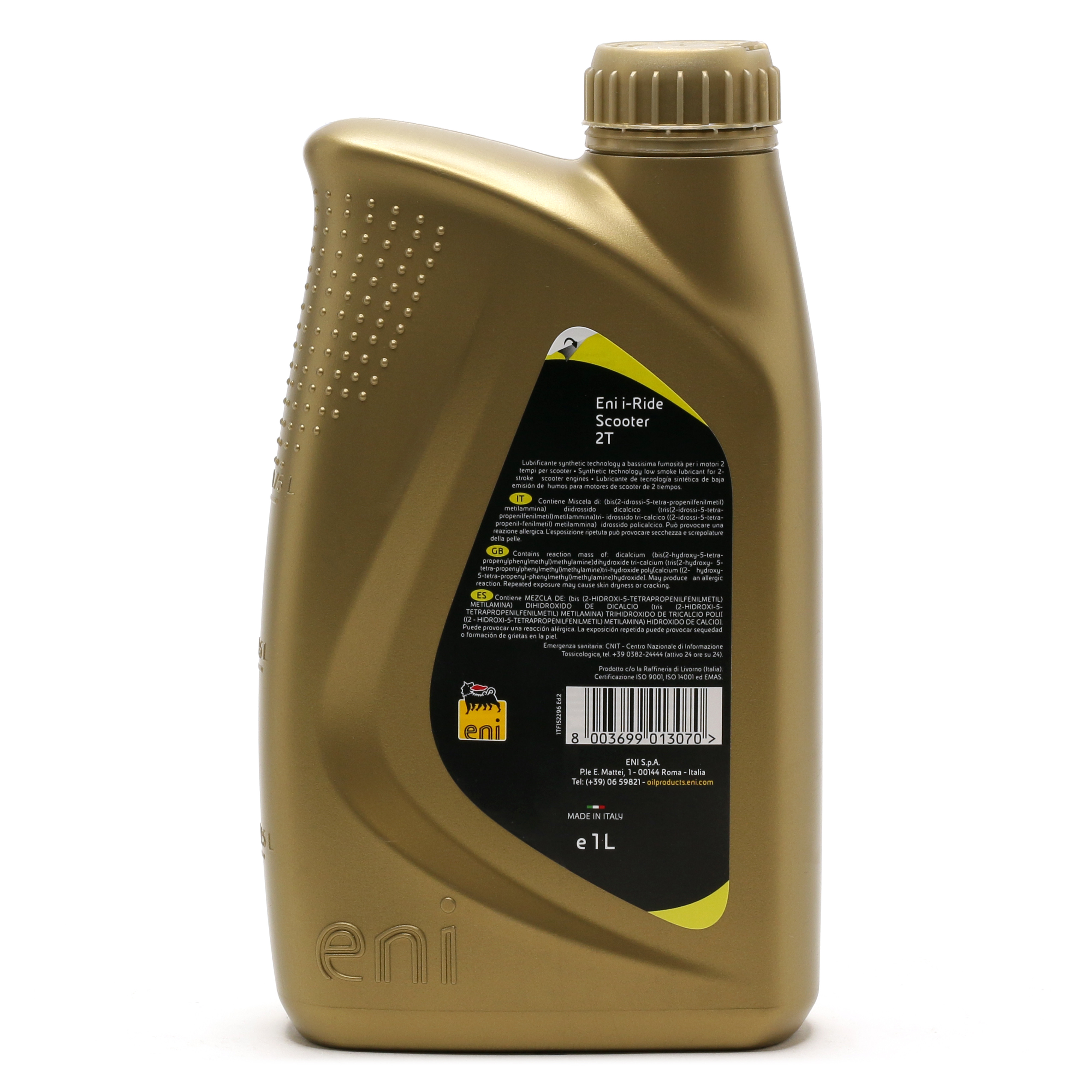 Eni i-Ride Scooter 2T synthetisches Motorrad Motoröl 1l Flasche